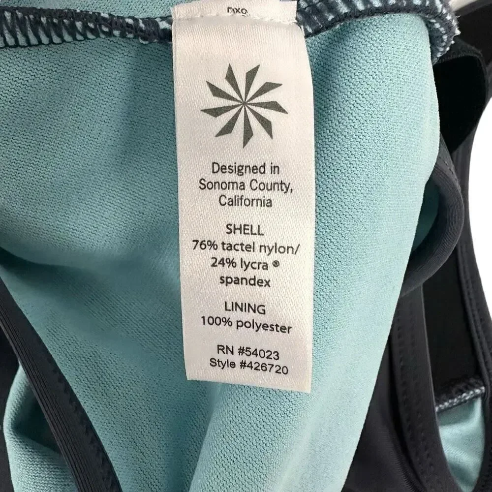 Athleta Ready to Run One Piece Swimsuit size Medium Gray